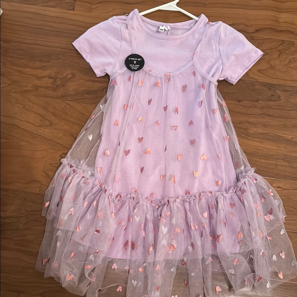 Lilac hearts dress